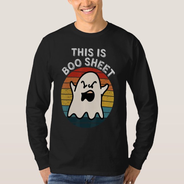 Camiseta This Is Boo Sheet Ghost Retro Halloween Costume Me (Anverso)