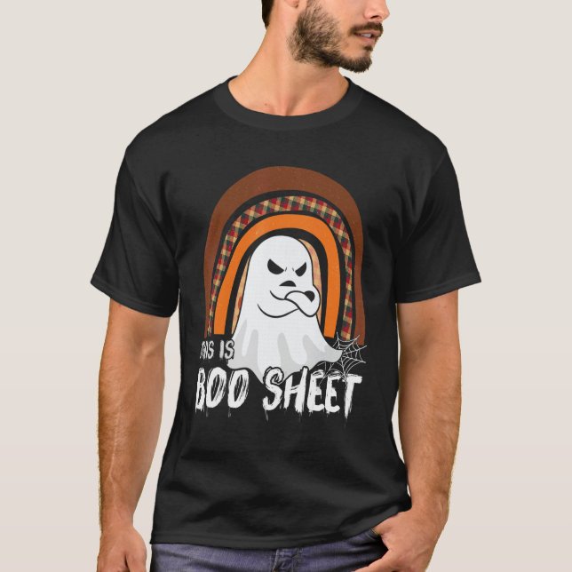 Camiseta This is boo sheet ghost retro halloween costume me (Anverso)