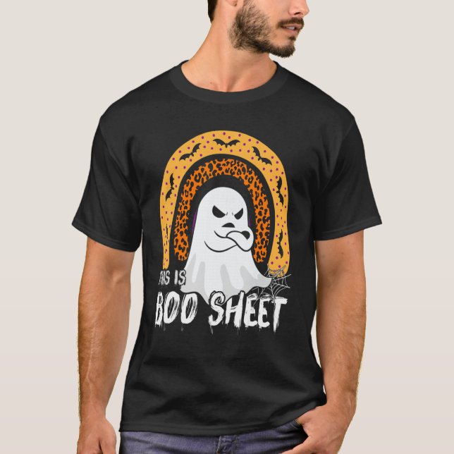 Camiseta This is boo sheet ghost retro halloween costume me (Anverso)