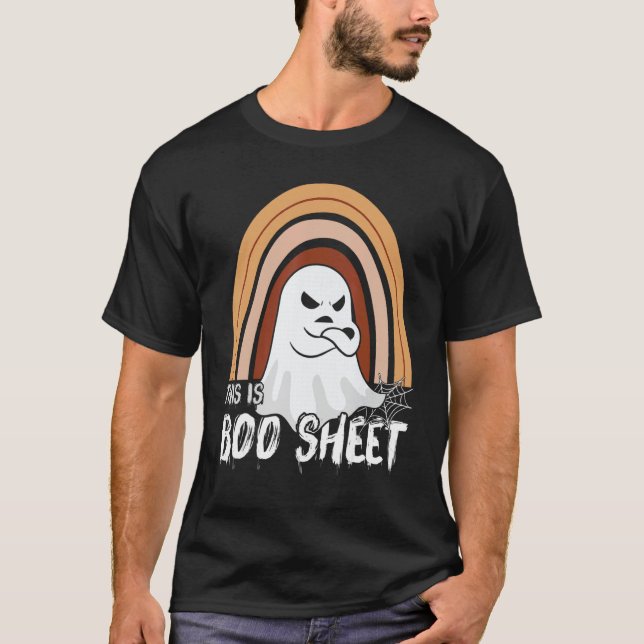 Camiseta This is boo sheet ghost retro halloween costume me (Anverso)