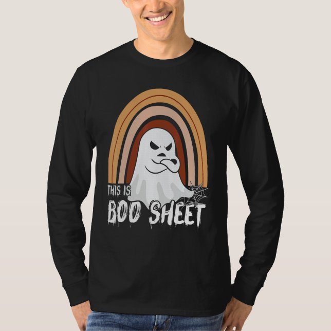 Camiseta This is boo sheet ghost retro halloween costume me (Anverso)