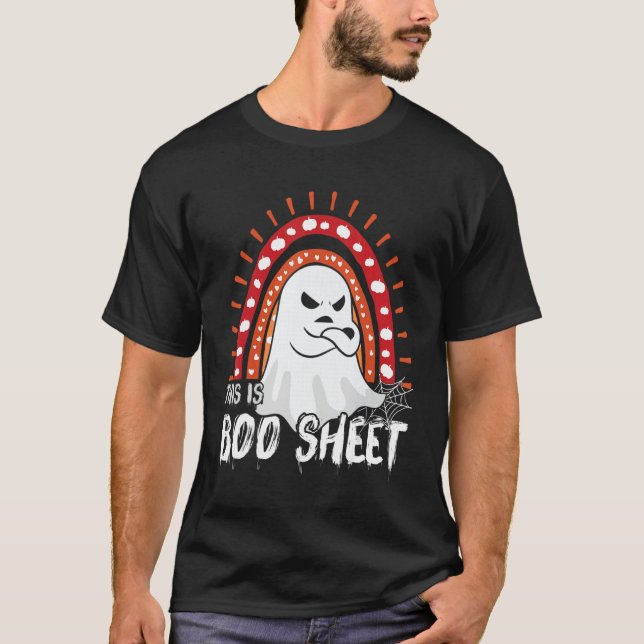 Camiseta This is boo sheet ghost retro halloween costume me (Anverso)