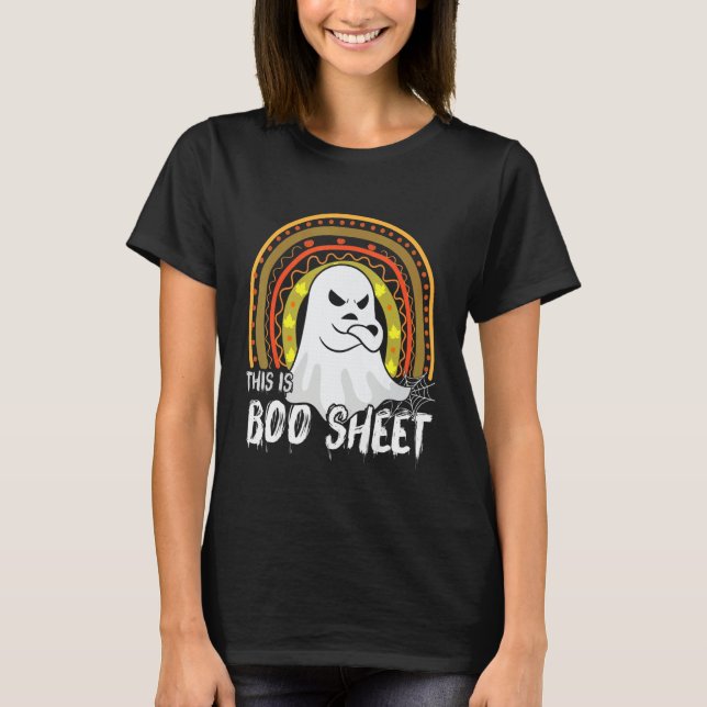 Camiseta This is boo sheet ghost retro halloween costume me (Anverso)