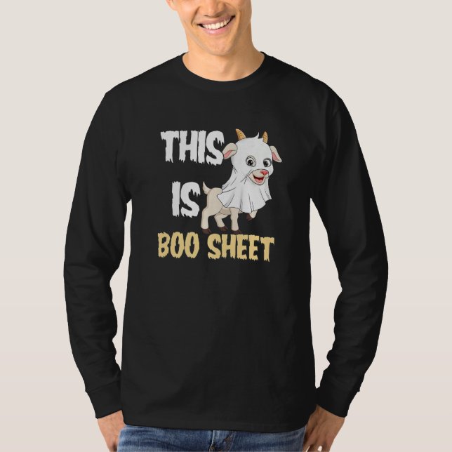 Camiseta This Is Boo Sheet  Goat Halloween Costume Goats (Anverso)