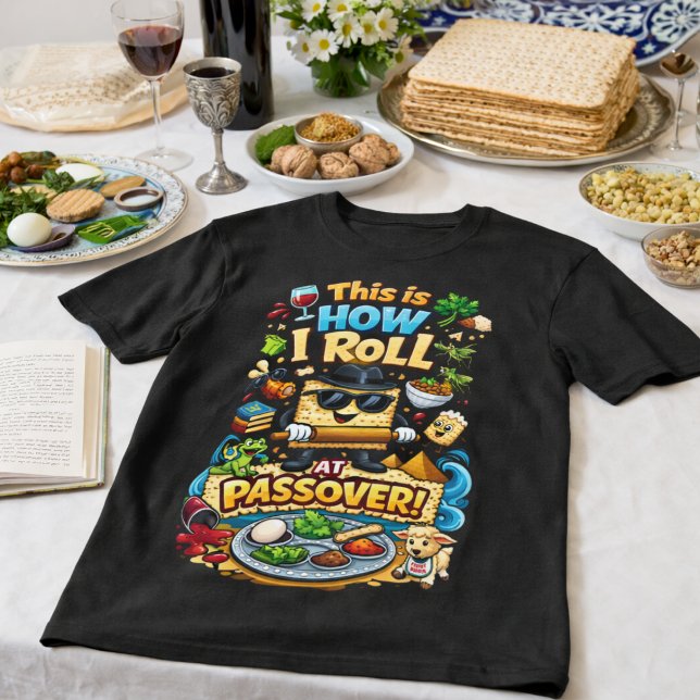 Camiseta This Is How I Roll at Passover Funny Matzah (Subido por el creador)