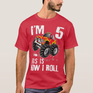Camiseta This is How I Roll Monster Truck 5 Yrs 5th Birthda