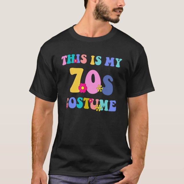 Camiseta This is My 70s Costume  Groovy Peace Retro Hallowe (Anverso)