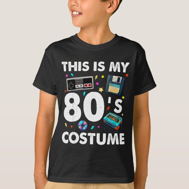 Camiseta This Is My 80s Costume 80's 90's Party Men Women K (Anverso)