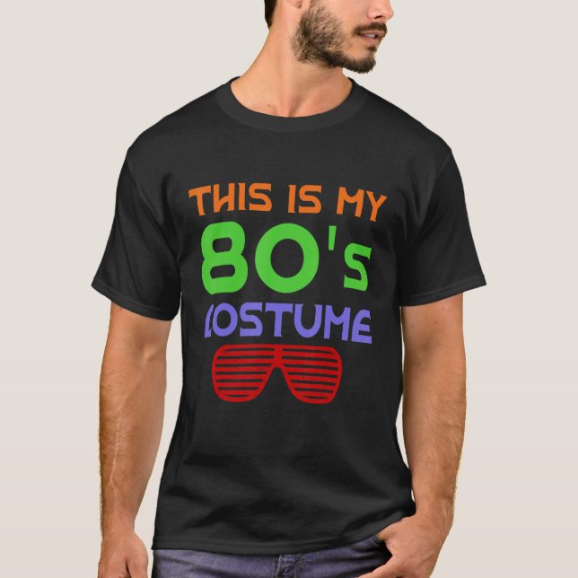 Camiseta This is My 80s Costume Mp3 CD Player Roller Skatin (Anverso)