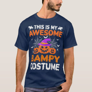 Camiseta This Is My Awesome Bampy Costume Scary Pumpkin Hal