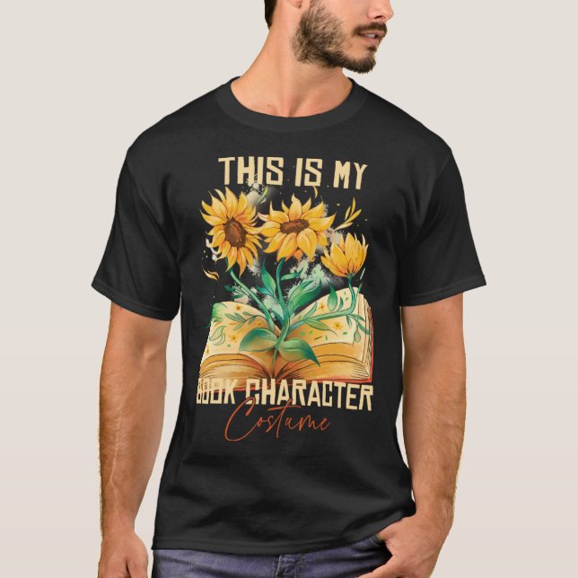 Camiseta This Is My Book Character Costume  Reading Quote   (Anverso)