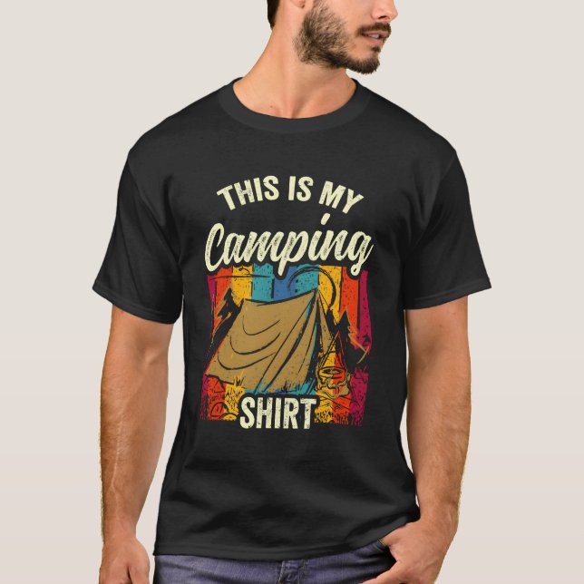 Camiseta This Is My Camping  Camper Campsite Camp friends (Anverso)