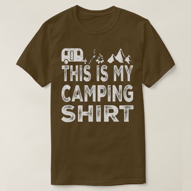 Camiseta This Is My Camping  For Outdoor ActivitiesFunny Ca (Diseño del anverso)
