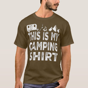 Camiseta This Is My Camping  For Outdoor ActivitiesFunny Ca