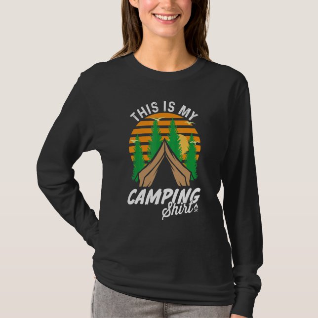 Camiseta This Is My Camping Outdoorsman Adventure (Anverso)