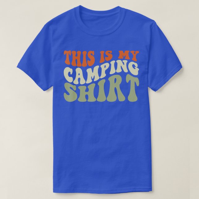 Camiseta This Is My Camping  Retro Novelty Camper 1  (Diseño del anverso)