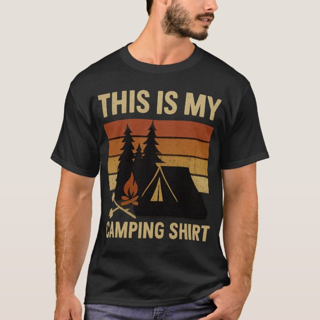 Camiseta This Is My Camping Shirt Hiking Campfire Camper (Anverso)