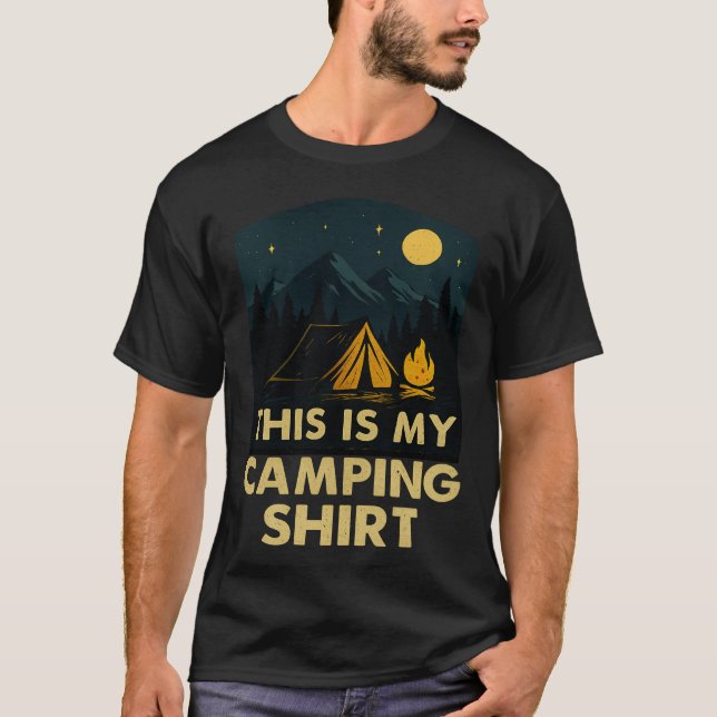 Camiseta This Is My Camping Shirt Hiking Campfire Camper (Anverso)