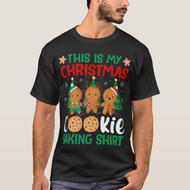 Camiseta This is My Christmas Cookie Baking Holiday Cheer X (Anverso)