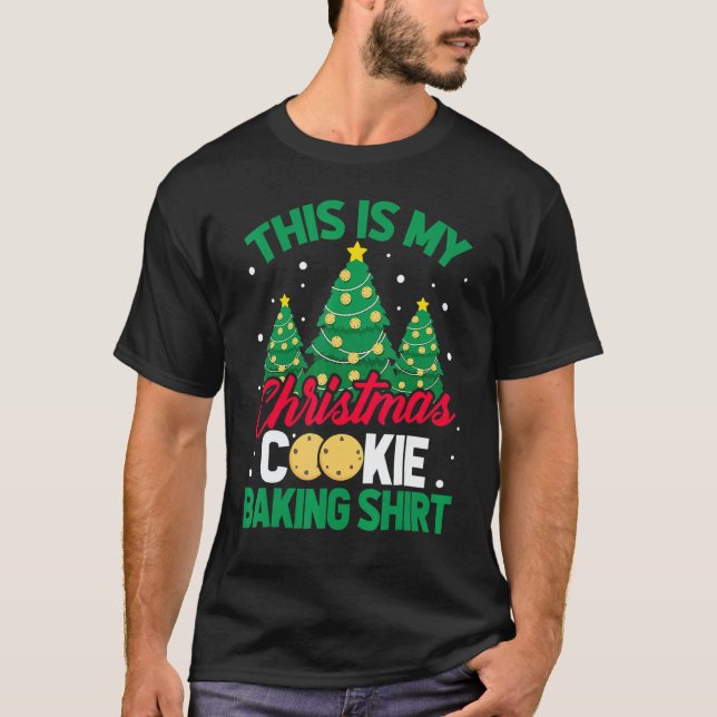 Camiseta This Is My Christmas Cookie Baking  Xmas Tree Holi (Anverso)