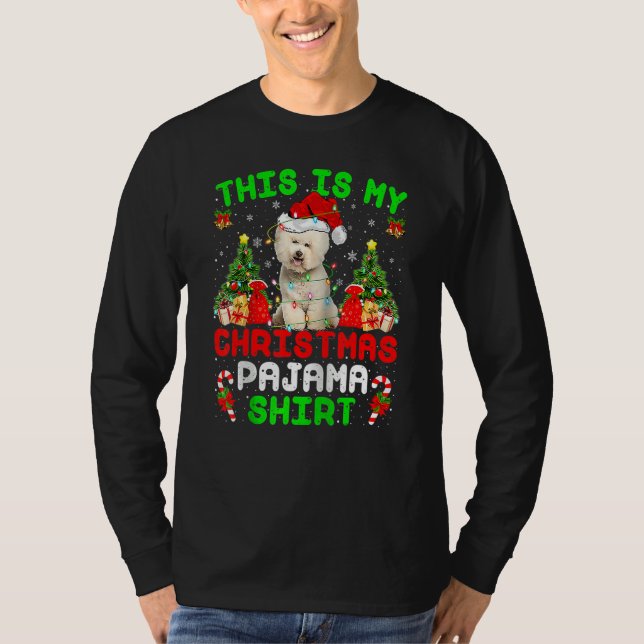 Camiseta This Is My Christmas Pajama  Bichon Frise Dog Chri (Anverso)