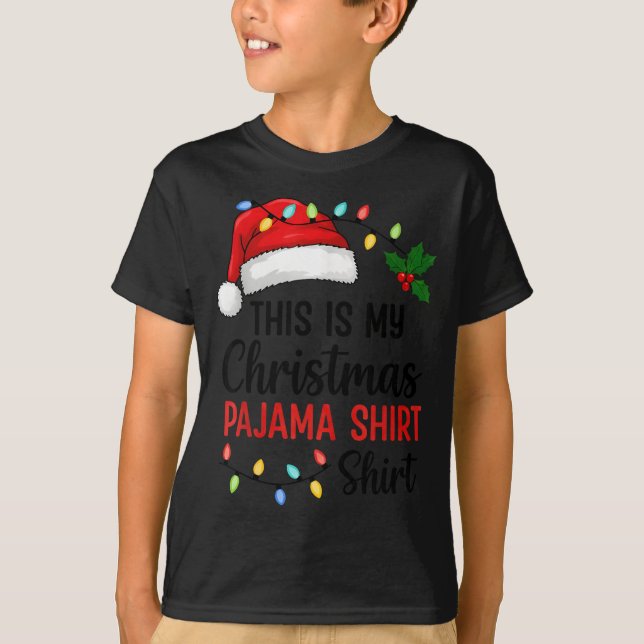 Camiseta This Is My Christmas Pajama Funny Xmas  (Anverso)