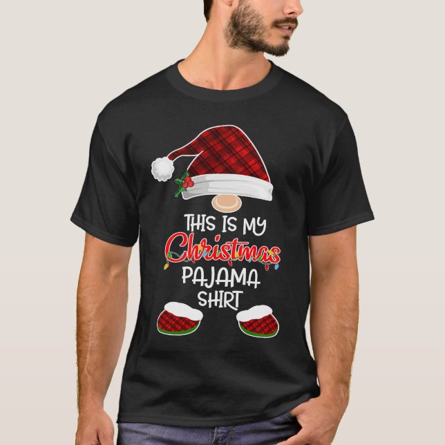 Camiseta This Is My Christmas Pajama  Gnome Christmas Red P (Anverso)