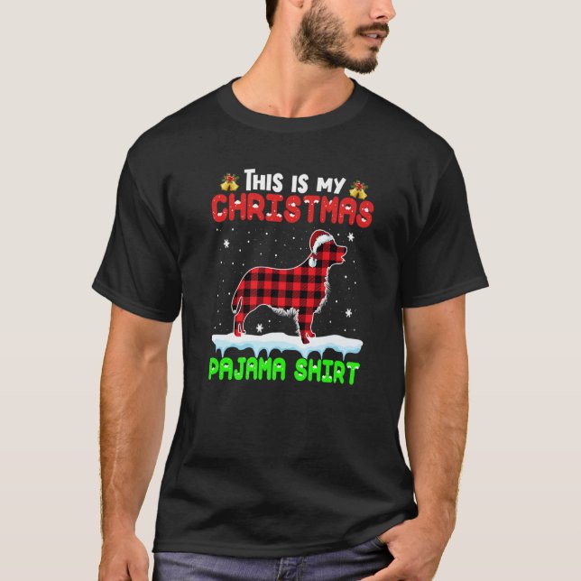 Camiseta This Is My Christmas Pajama  Golden Retriever Dog (Anverso)