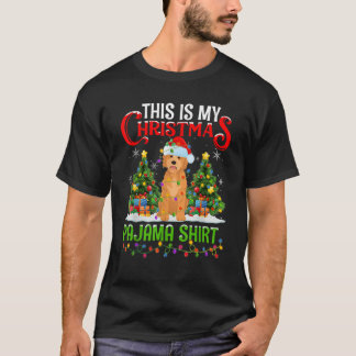 Camiseta This Is My Christmas Pajama Goldendoodle Dog Chris