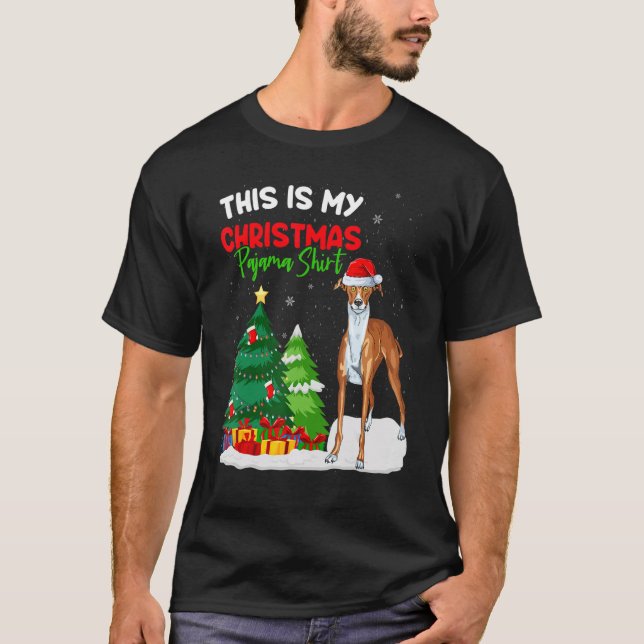 Camiseta This Is My Christmas Pajama  Greyhound Dog Owner (Anverso)
