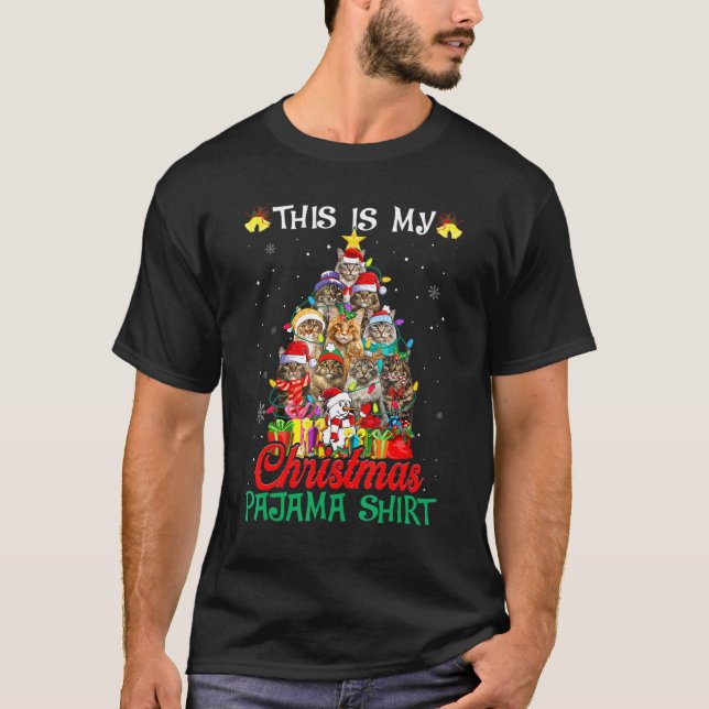 Camiseta This Is My Christmas Pajama  Maine Coon Tree (Anverso)