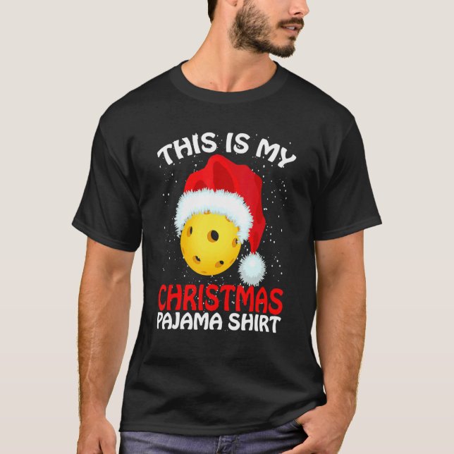 Camiseta This Is My Christmas Pajama Pickleball Pickleball  (Anverso)
