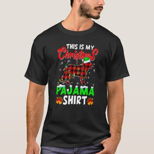 Camiseta This Is My Christmas Pajama Santa Bernese Mountain (Anverso)