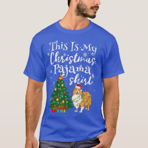 Camiseta This Is My Christmas Pajama Sheltie Dog Ugly Sweat