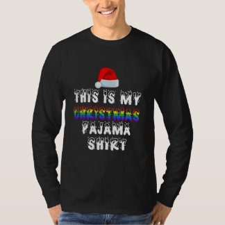 Camiseta This Is My Christmas Pajama Shirt LGBT Gay