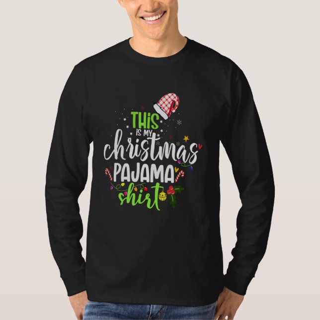 Camiseta This Is My Christmas Pajama Shirt Xmas Christmas P (Anverso)
