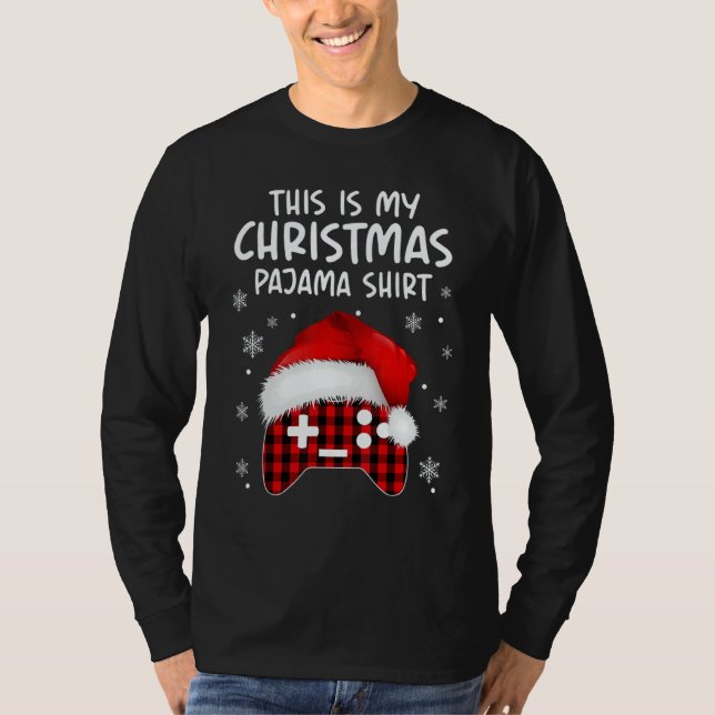 Camiseta This Is My Christmas Pajama  Video Game Xmas 4 (Anverso)