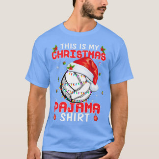 Camiseta This Is My Christmas Pajama  Volleyball Xmas Light