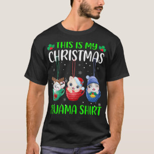 Camiseta This Is My Christmas Pajama  Xmas Cats Funny Holid