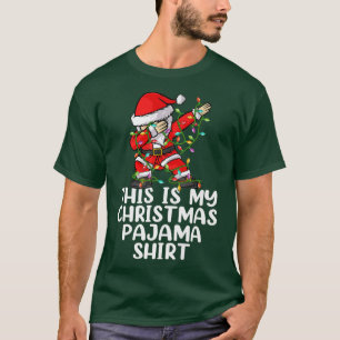 Camiseta This Is My Christmas Pajama  Xmas Lights Dabbing S