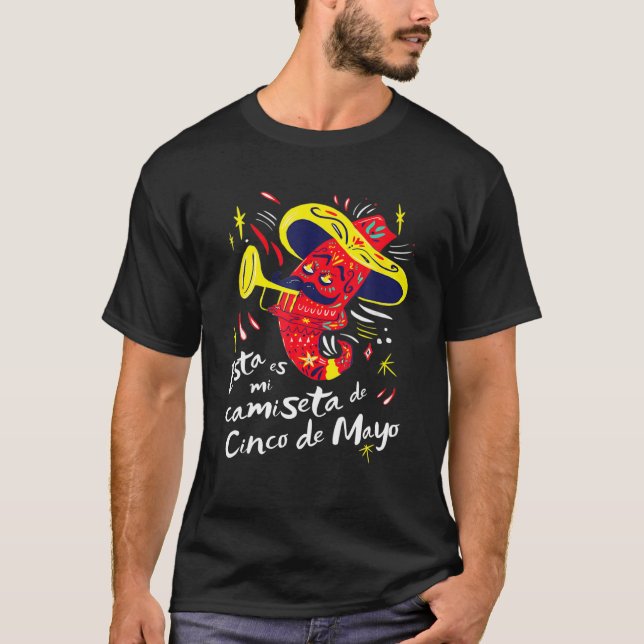Camiseta This Is My Cinco De Mayo Spanish Party Pepper (Anverso)