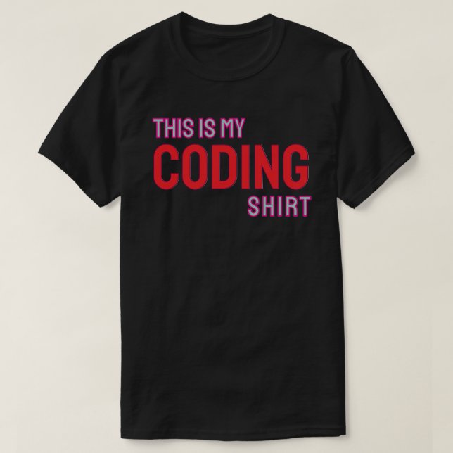 Camiseta This is my coding shirt (Diseño del anverso)