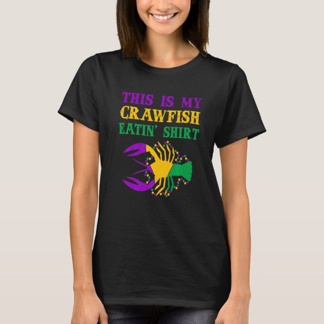 Camiseta This Is My Crawfish Eating T-Shirt New Orleans Mar (Anverso)