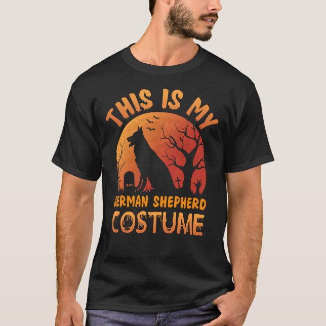 Camiseta This Is My German Shepherd Costume  Halloween Dog (Anverso)