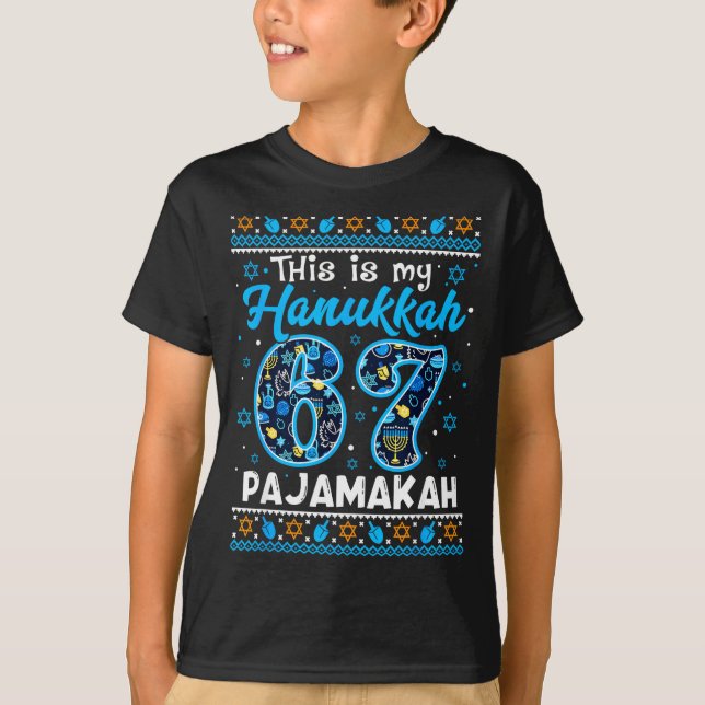 Camiseta This Is My Hanukkah 67 Pajamakah For Jewish Christ (Anverso)