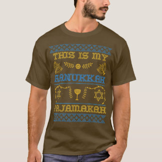 Camiseta This Is My Hanukkah Pajamakah Funny Jewish T-Shirt