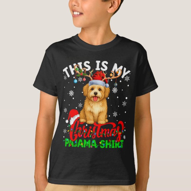 Camiseta This Is My Havanese Dog Ugly Christmas Pajama Swea (Anverso)