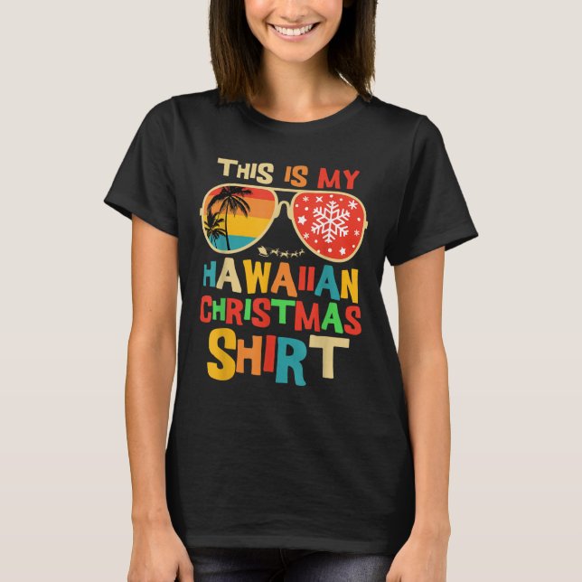 Camiseta This Is My Hawaiian Christmas Pajama Matching Fami (Anverso)