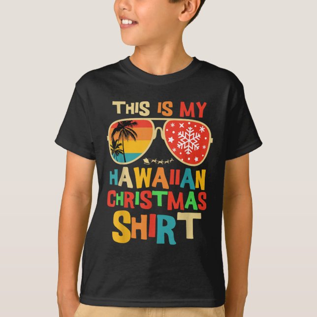 Camiseta This Is My Hawaiian Christmas Pajama Matching Fami (Anverso)