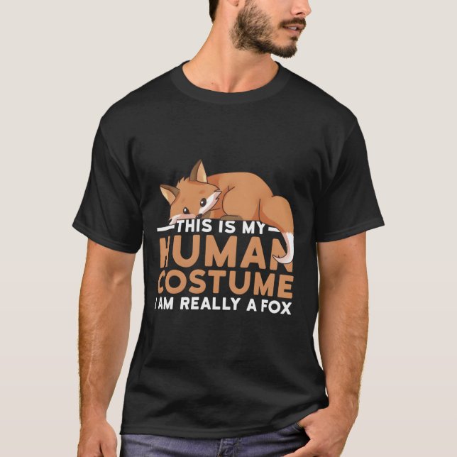 Camiseta This Is My Hu I'M Really A Fox Halloween (Anverso)